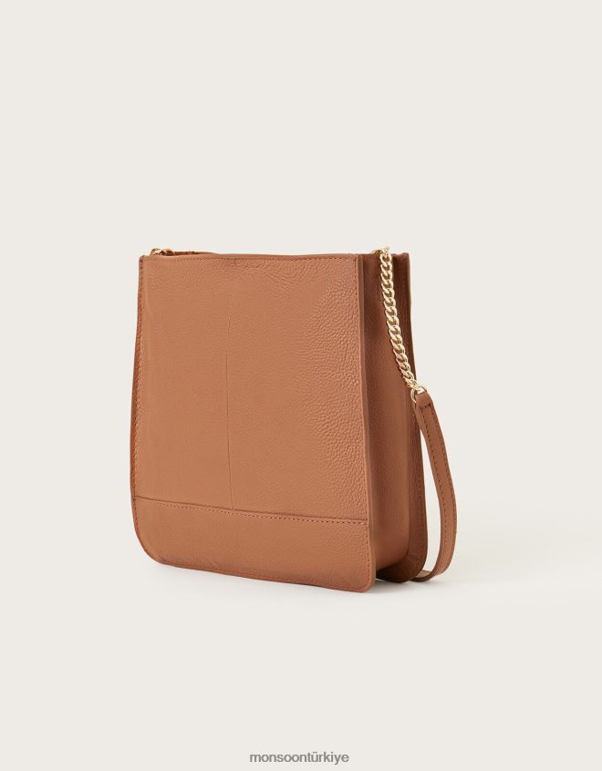 Monsoon kadınlar büyük deri çapraz çanta JH86BT1310 aksesuar şık