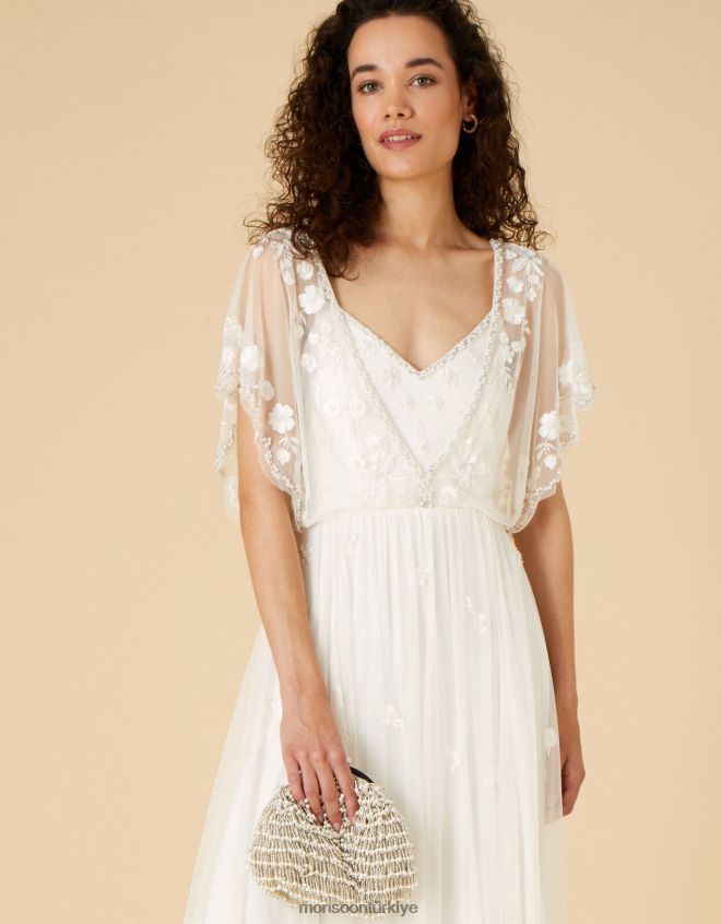 Monsoon kadınlar boncuklu gelin el çantası JH86BT1439 aksesuar zarif