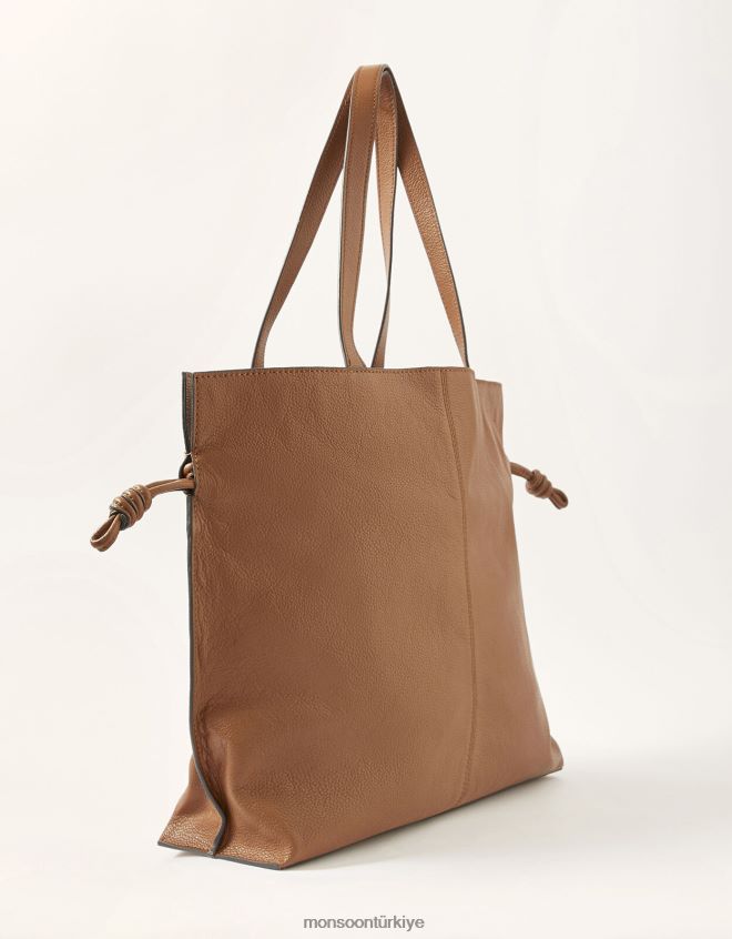 Monsoon kadınlar deri büyük taşıma çantası JH86BT692 aksesuar moda