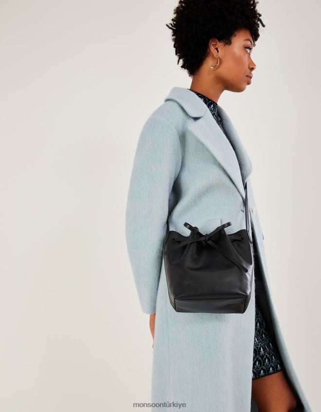 Monsoon kadınlar deri kova çanta JH86BT1417 aksesuar şık