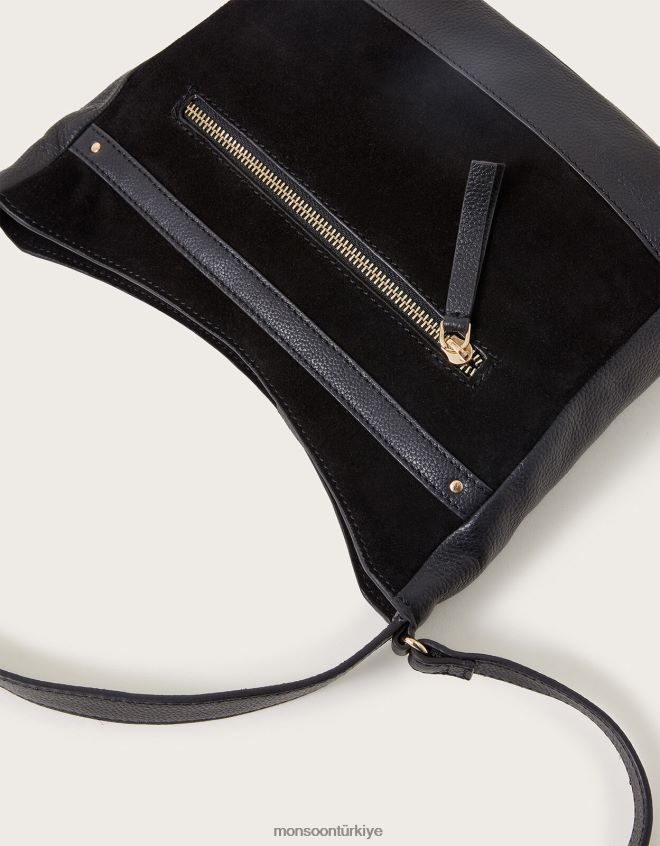 Monsoon kadınlar deri omuzdan askili çanta JH86BT1302 aksesuar moda