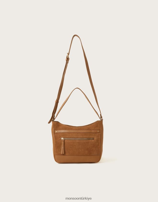 Monsoon kadınlar deri omuzdan askili çanta JH86BT1369 aksesuar sıcak