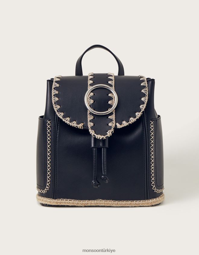 Monsoon kadınlar dikiş detaylı sırt çantası JH86BT1265 aksesuar moda