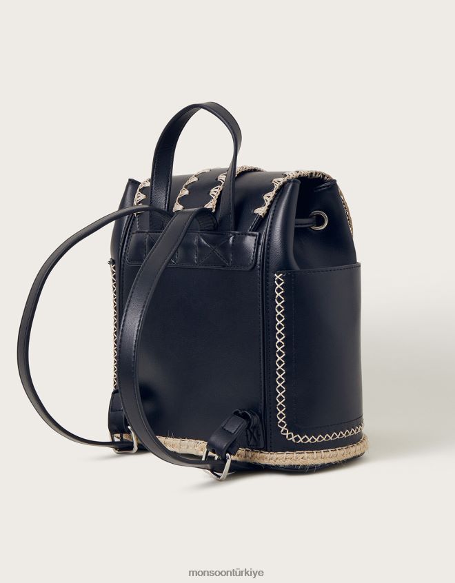 Monsoon kadınlar dikiş detaylı sırt çantası JH86BT1265 aksesuar moda