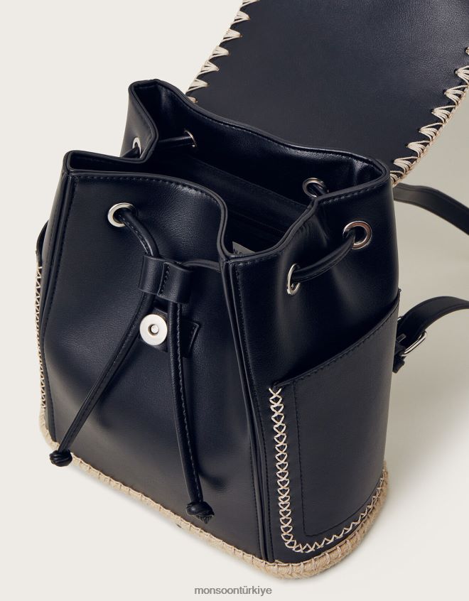 Monsoon kadınlar dikiş detaylı sırt çantası JH86BT1265 aksesuar moda