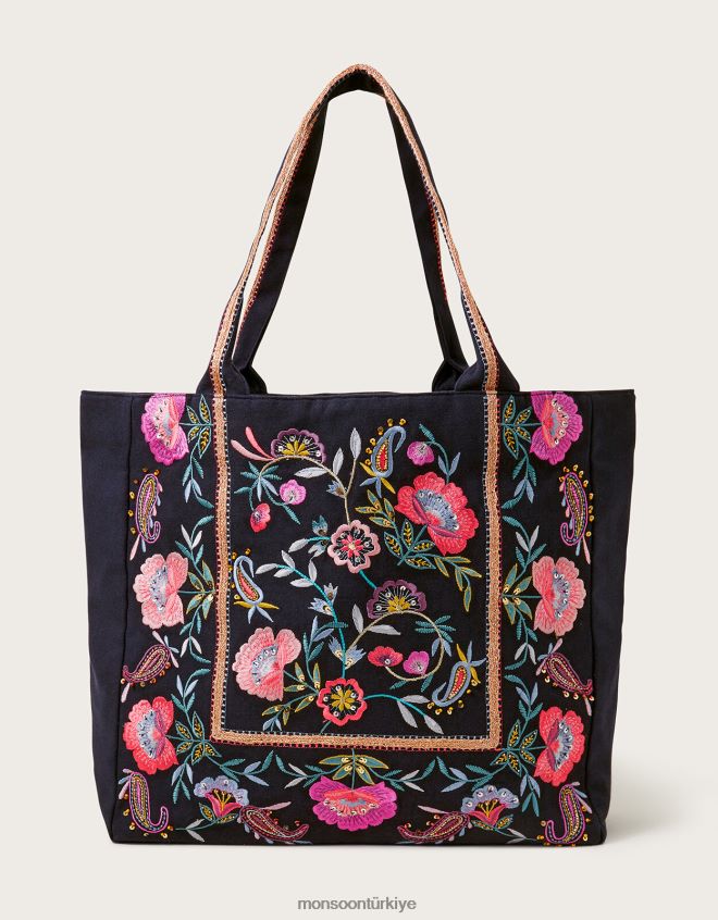 Monsoon kadınlar işlemeli alışveriş çantası JH86BT1268 aksesuar sıcak