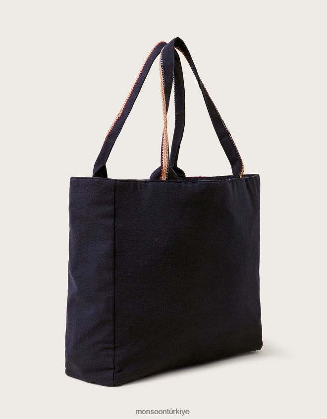 Monsoon kadınlar işlemeli alışveriş çantası JH86BT1268 aksesuar sıcak