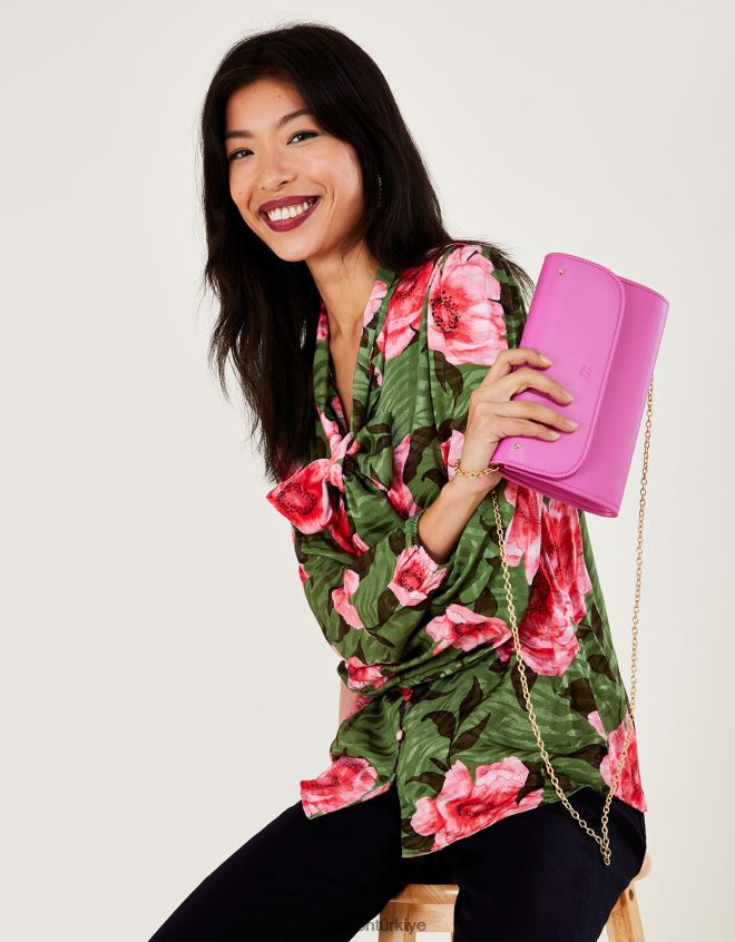 Monsoon kadınlar katlanır el çantası JH86BT1377 aksesuar zarif