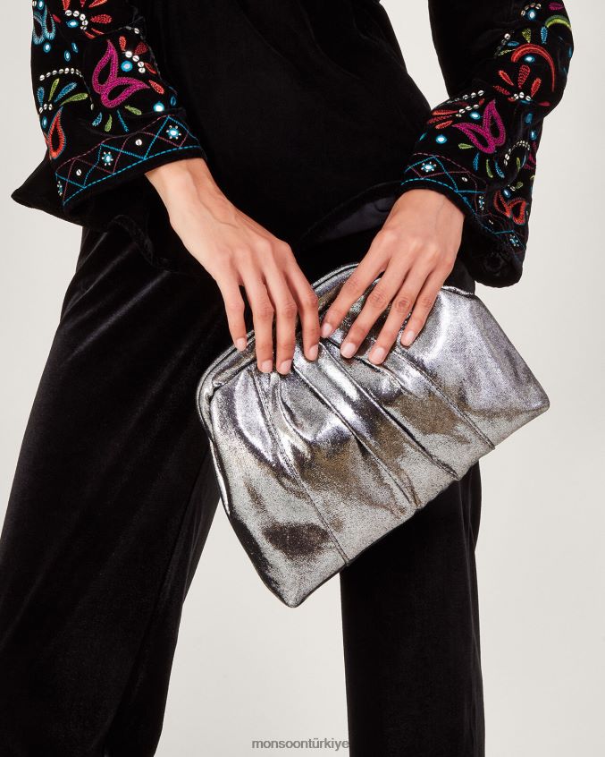 Monsoon kadınlar metalik sarkık çanta JH86BT1192 aksesuar sıcak