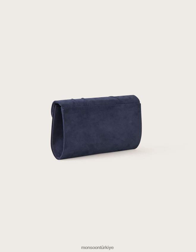 Monsoon kadınlar plise kesim fırsat debriyaj çantası JH86BT1233 aksesuar şık