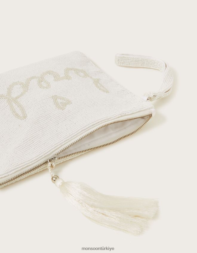 Monsoon kadınlar süslenmiş gelin el çantası JH86BT1285 aksesuar şık
