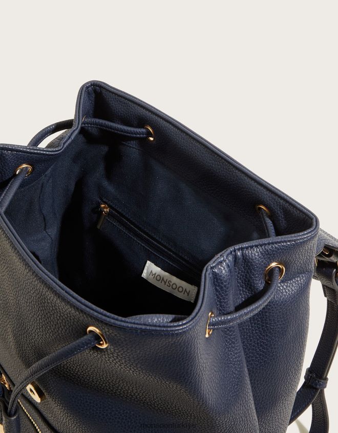 Monsoon kadınlar tarak sırt çantası JH86BT1418 aksesuar Mavi Donanma)