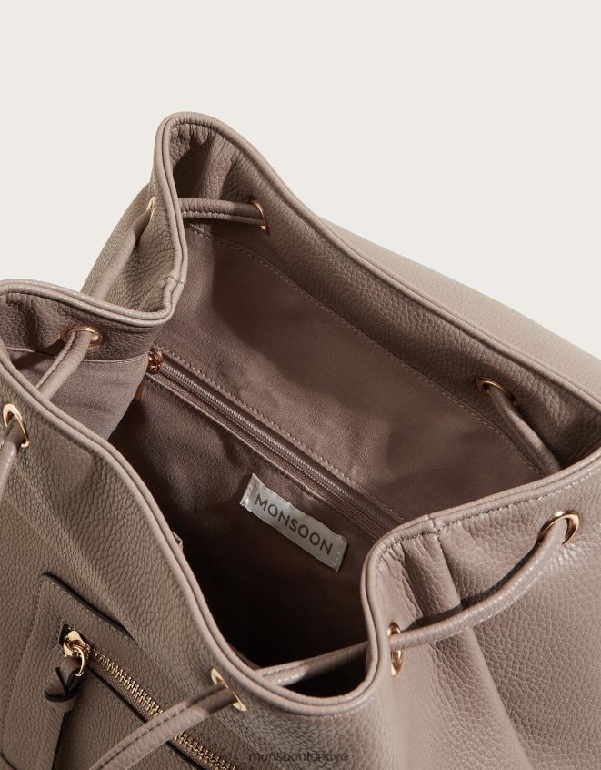 Monsoon kadınlar tarak sırt çantası JH86BT1425 aksesuar gri