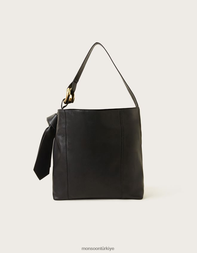 Monsoon kadınlar yüzük detaylı deri omuz çantası JH86BT1399 aksesuar moda