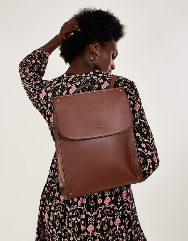 Monsoon kadınlar yapılandırılmış sırt çantası JH86BT1400 aksesuar sıcak