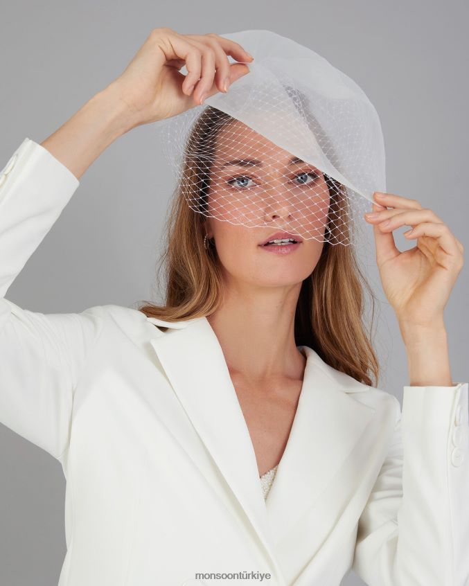 Monsoon kadınlar gelin net peçe klipsi JH86BT1292 aksesuar sıcak