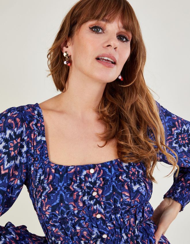 Monsoon kadınlar boncuklu damla saplama küpeler JH86BT1389 aksesuar zarif