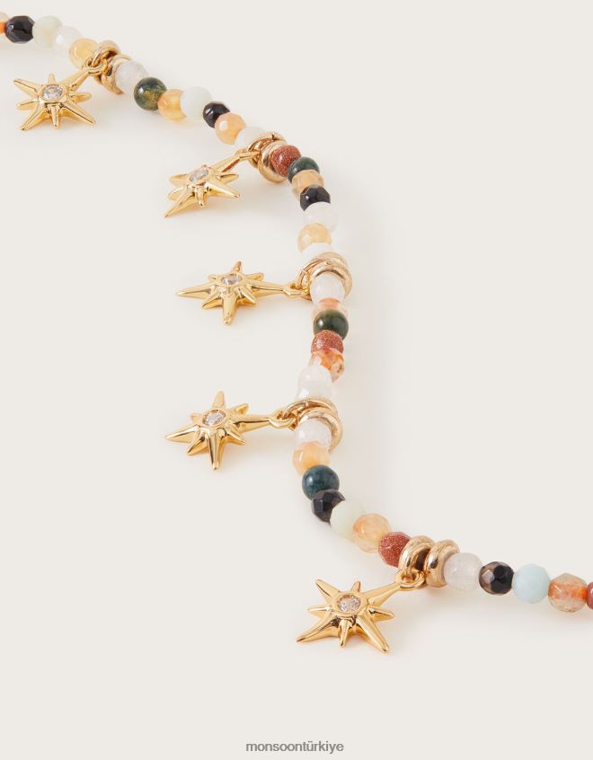 Monsoon kadınlar boncuklu yıldız istasyonu bilezik JH86BT1321 aksesuar sıcak