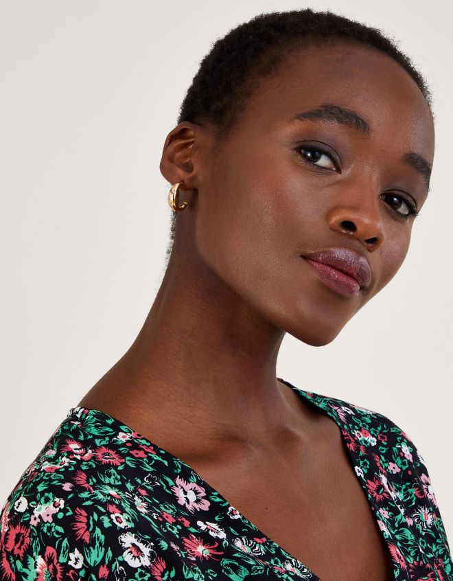 Monsoon kadınlar kalın ay ve yıldız halka küpeler JH86BT1342 aksesuar şık