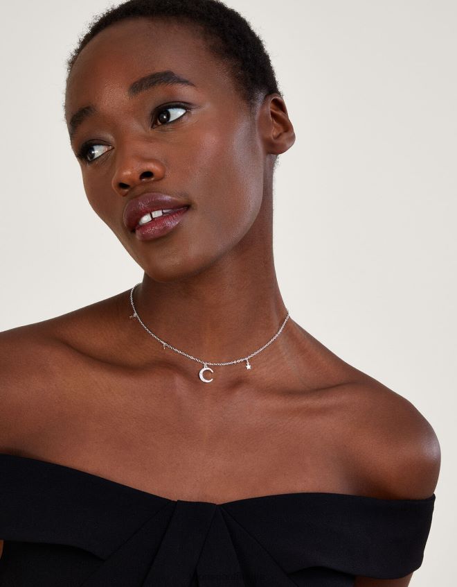 Monsoon kadınlar narin ay ve yıldız kolye kolye JH86BT1350 aksesuar şık