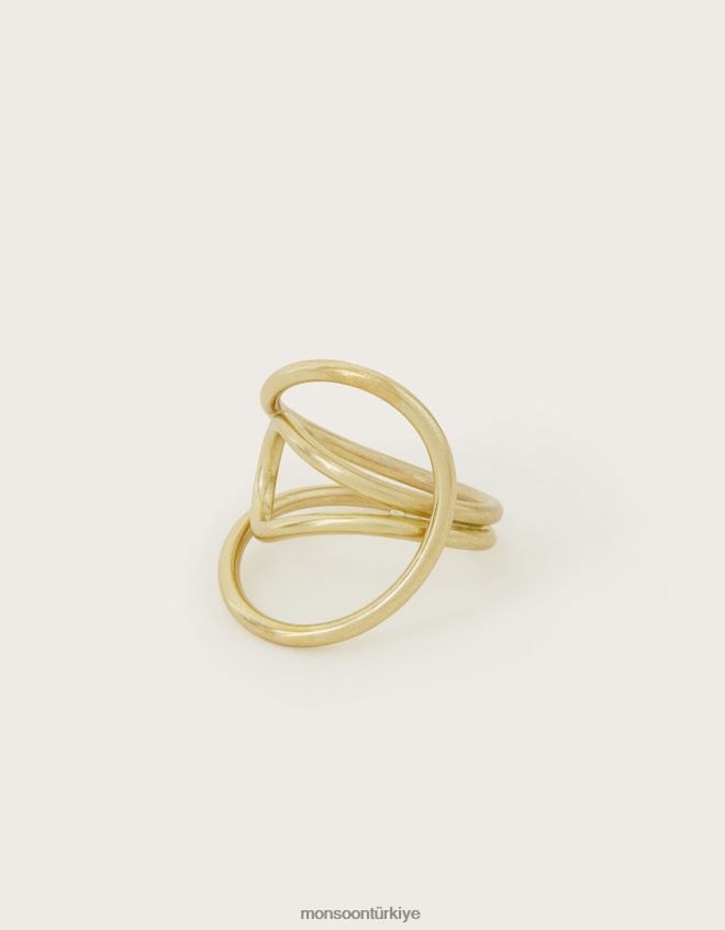 Monsoon kadınlar sibilia büküm detaylı yüzük JH86BT1322 aksesuar şık