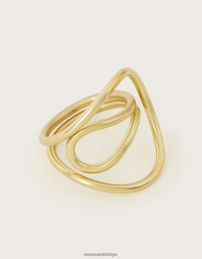Monsoon kadınlar sibilia büküm detaylı yüzük JH86BT1322 aksesuar şık