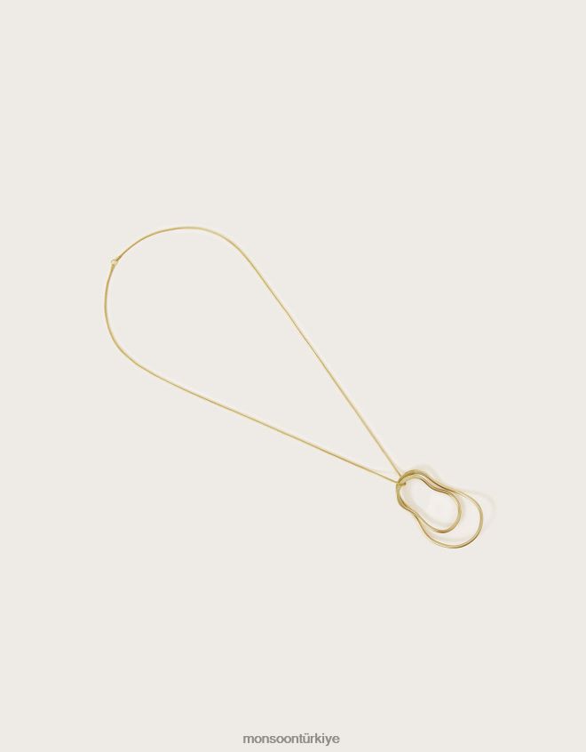 Monsoon kadınlar sibilia büküm kolye JH86BT1354 aksesuar moda