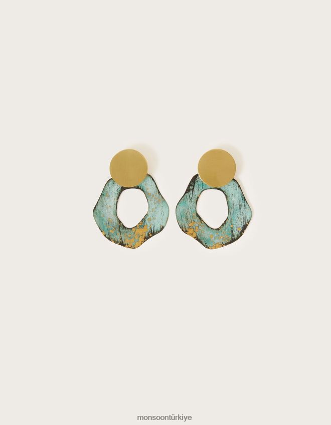 Monsoon kadınlar sibilia disk küpe JH86BT1356 aksesuar sıcak