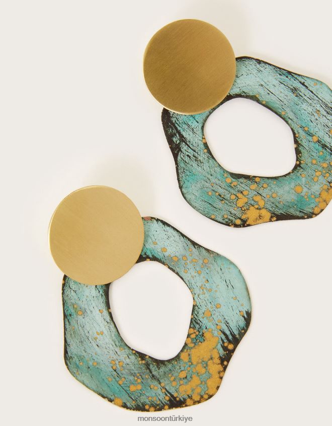 Monsoon kadınlar sibilia disk küpe JH86BT1356 aksesuar sıcak