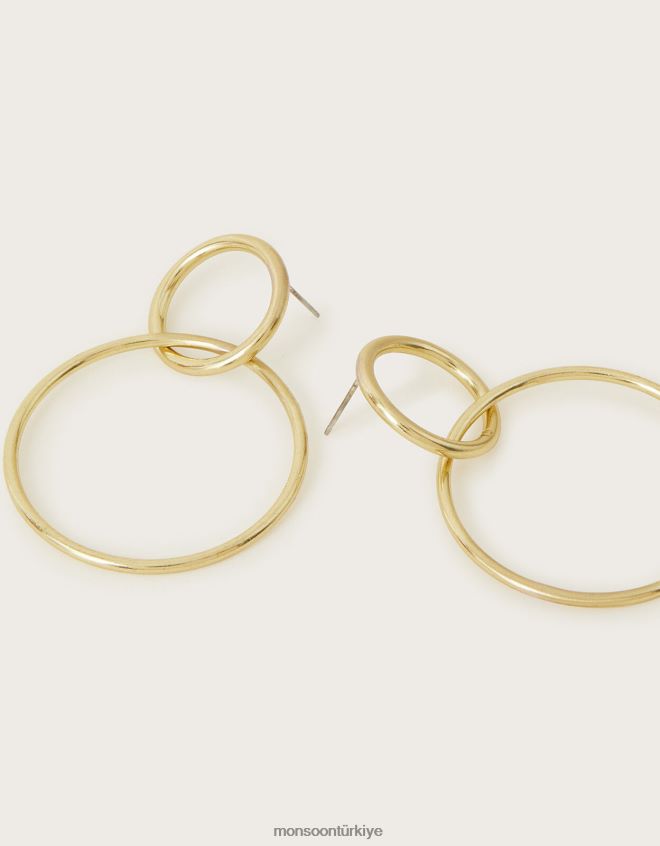 Monsoon kadınlar sibilia çift halka küpe JH86BT1319 aksesuar şık