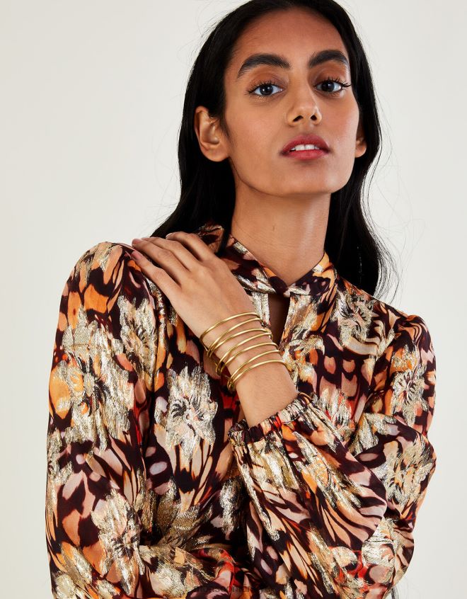 Monsoon kadınlar sibilia üçlü manşet bilezik JH86BT1357 aksesuar moda