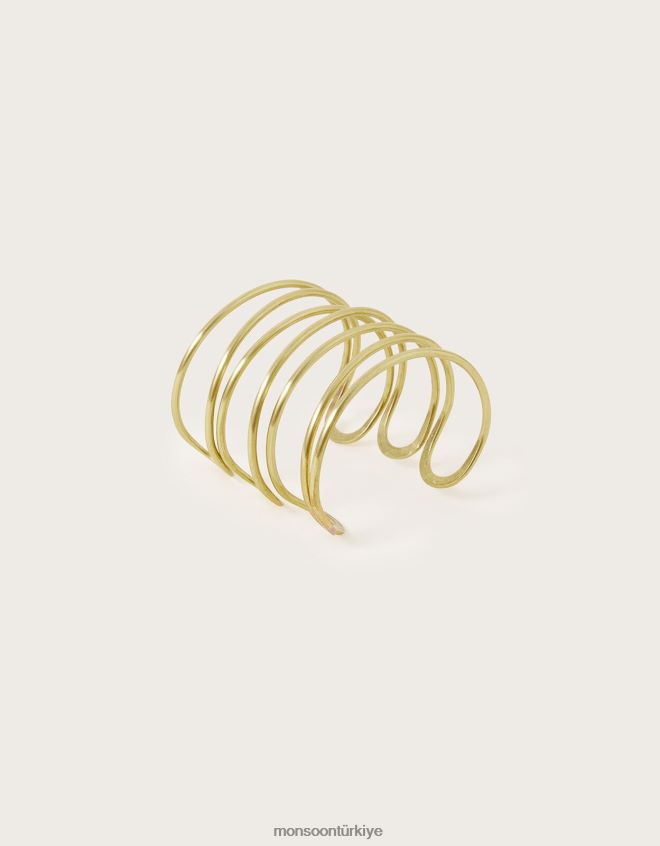 Monsoon kadınlar sibilia üçlü manşet bilezik JH86BT1357 aksesuar moda
