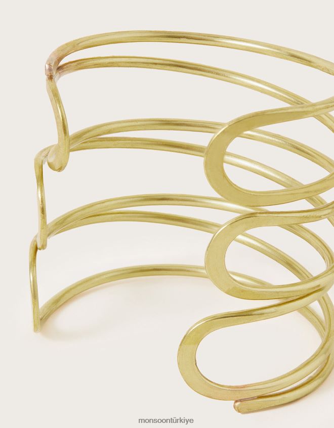 Monsoon kadınlar sibilia üçlü manşet bilezik JH86BT1357 aksesuar moda