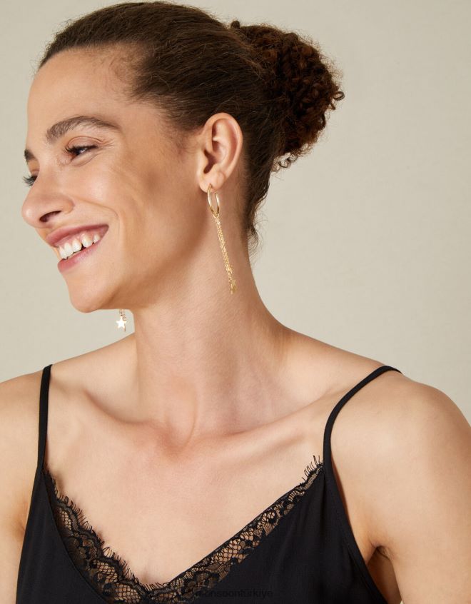 Monsoon kadınlar yıldız püskül halka küpe JH86BT1441 aksesuar şık