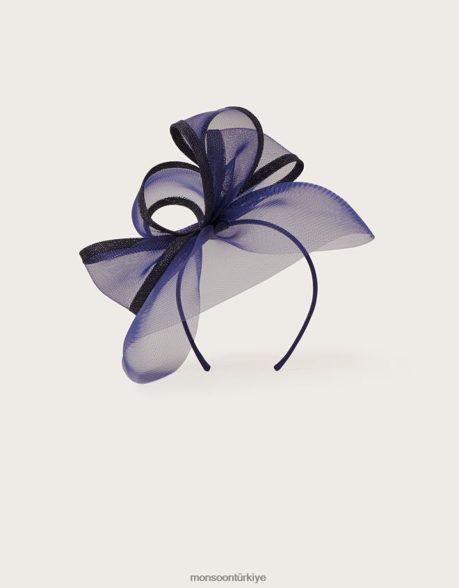 Monsoon kadınlar yay ağ büyüleyici kafa bandı JH86BT1242 aksesuar moda