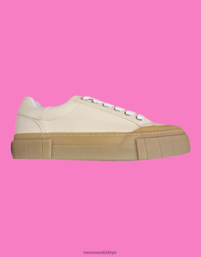 Monsoon kadınlar iyi haber düşük top eğitmenler JH86BT1517 ayakkabı beyaz