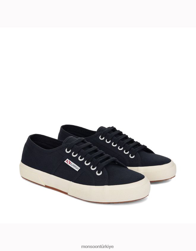 Monsoon kadınlar superga 2750 vegan cotu klasik spor ayakkabı JH86BT1559 ayakkabı Mavi Donanma)