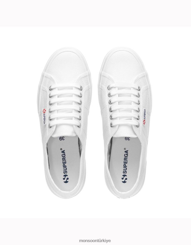 Monsoon kadınlar superga 2750 vegan cotu klasik spor ayakkabı JH86BT1563 ayakkabı beyaz