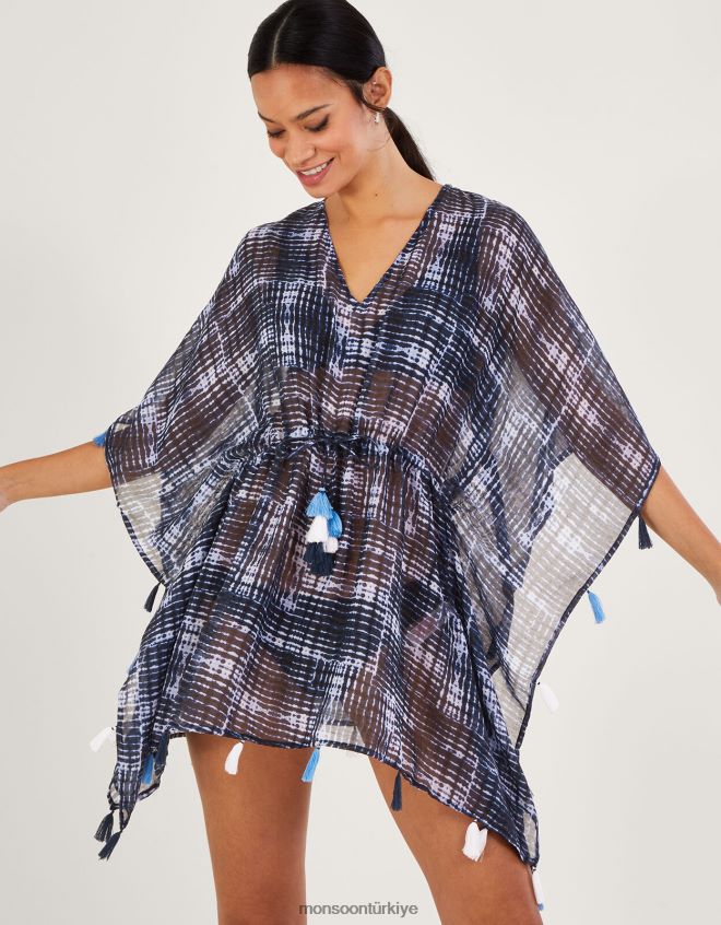 Monsoon kadınlar batik kaftan JH86BT189 Giyim moda