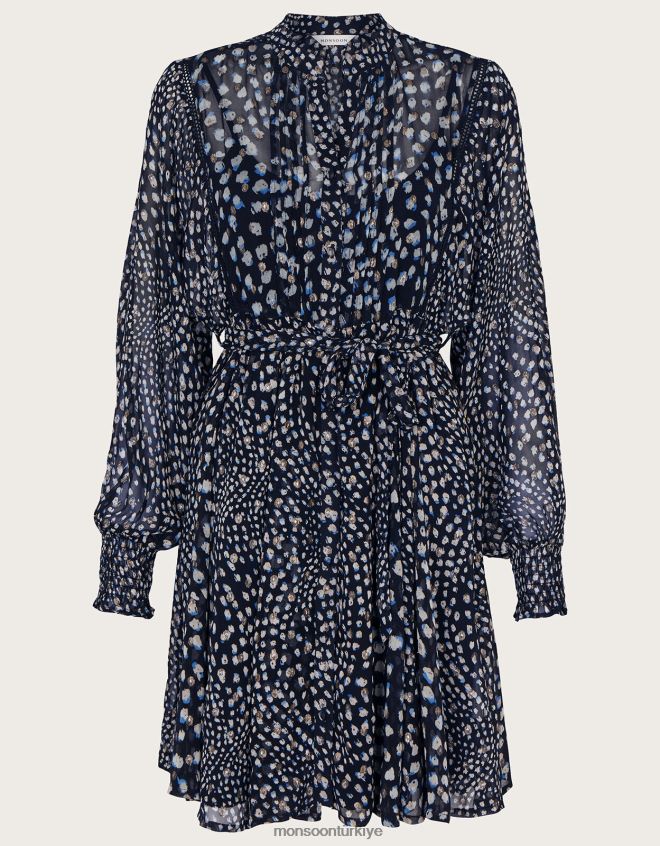 Monsoon kadınlar hollis gömlek elbise JH86BT180 Giyim siyah