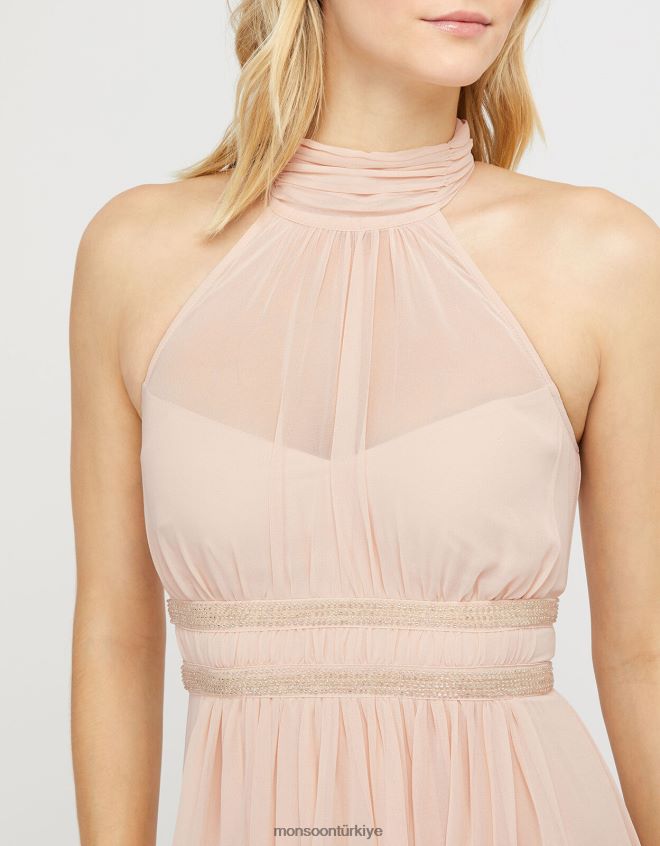 Monsoon kadınlar marion yular işlemeli maxi elbise JH86BT1168 Giyim çıplak