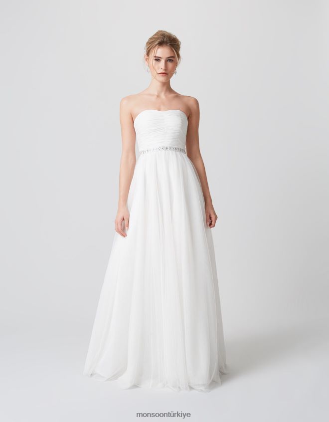 Monsoon kadınlar klara işlemeli gelinlik JH86BT1180 Giyim fildişi