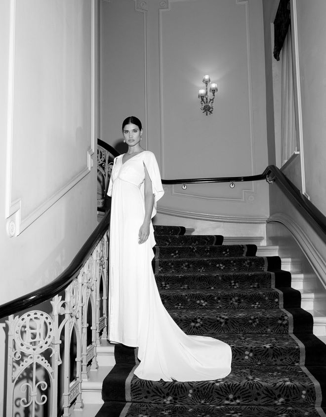 Monsoon kadınlar sophie saten uzun gelinlik elbise JH86BT399 Giyim fildişi