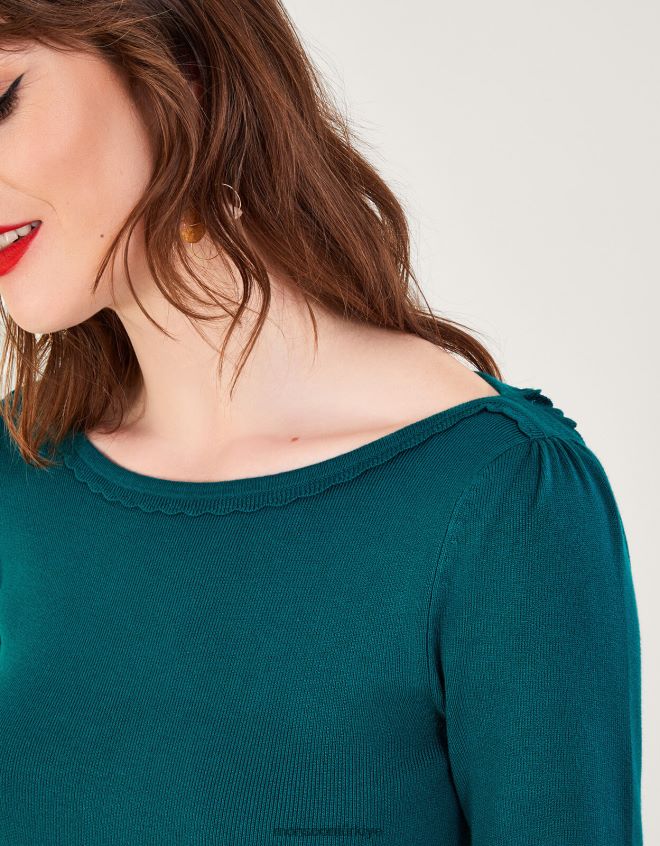 Monsoon kadınlar lenzing ecoverolu pileli yırtmaç yaka midi elbise JH86BT119 Giyim tavuskuşu