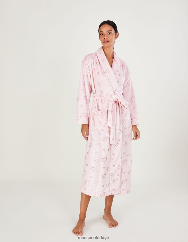 Monsoon kadınlar kalp folyo sabahlık JH86BT466 Giyim pembe