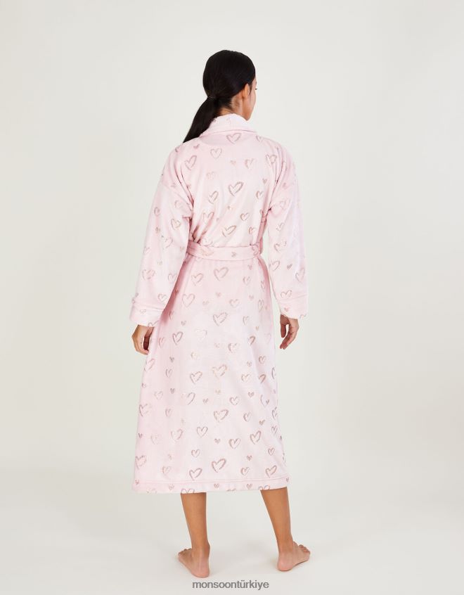 Monsoon kadınlar kalp folyo sabahlık JH86BT466 Giyim pembe