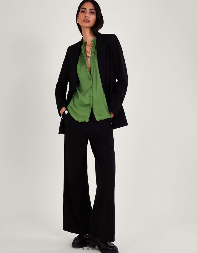 Monsoon kadınlar Annaleigh dantelli gömlek JH86BT161 Giyim yeşil