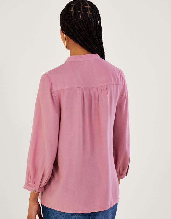 Monsoon kadınlar dantel detaylı bluz JH86BT163 Giyim mor (leylak)