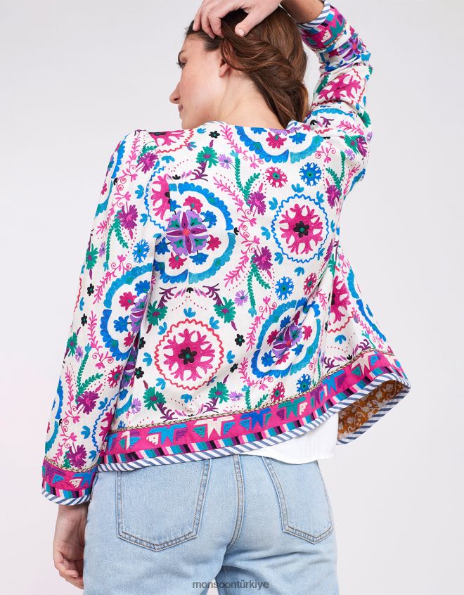 Monsoon kadınlar doğu preeti işlemeli ceket JH86BT782 Giyim çok