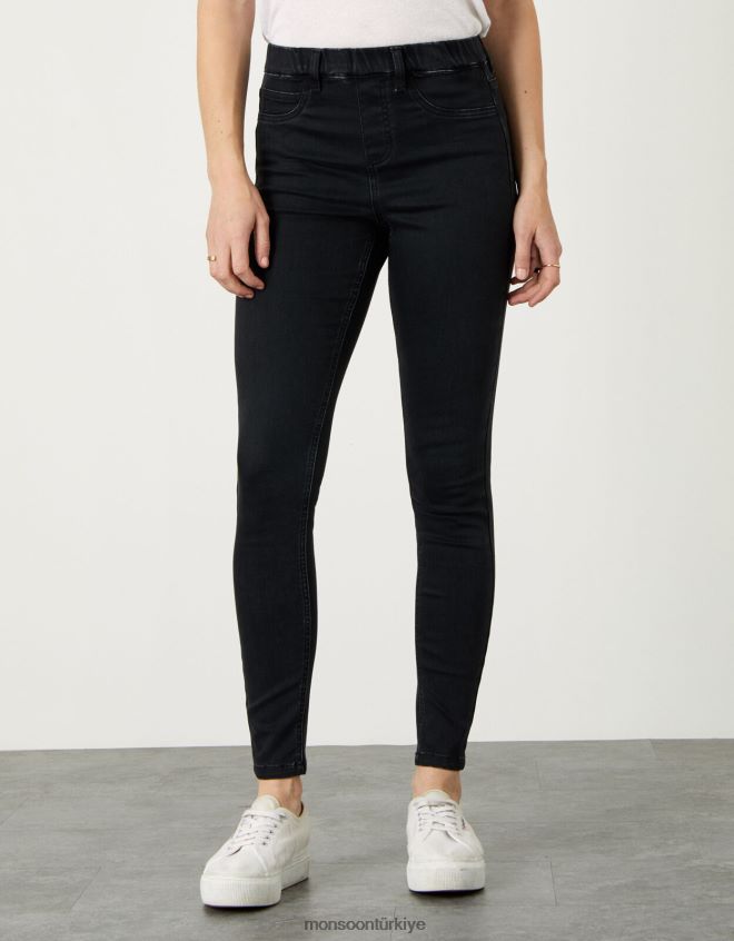 Monsoon kadınlar Janey premium-touch jeggings JH86BT1147 Giyim siyah